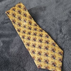 Stafford Elegant Yellow Patterned Men's Tie 100% Silk